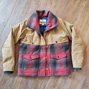 Woolrich Red and Tan Plaid Jacket